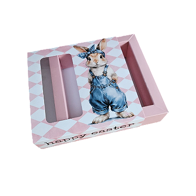 10un. Caixa Borda 09 doces Gaveta Visor - Coelha Ana