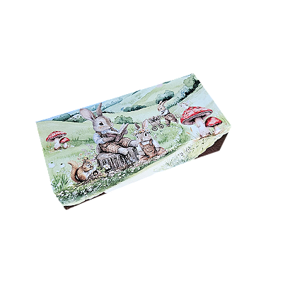 10un. Caixa para 3 velas de 70g - Páscoa Encantada