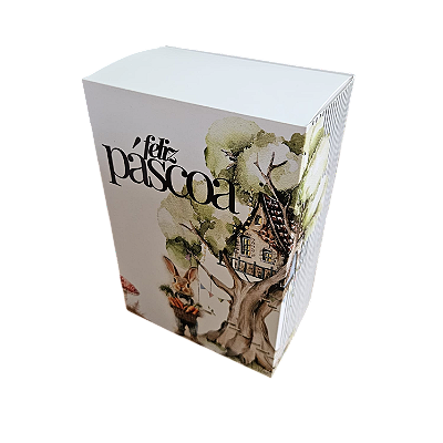 Caixa 1 ovo de 150 ou 250g Borda - Florest Easter