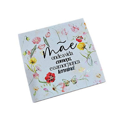 10un. Caixa Borda 04 doces Gaveta - Flores Amarelas