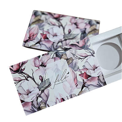 10un. Caixa para 2 latinhas de vela de 50 ml - Flores de Primavera