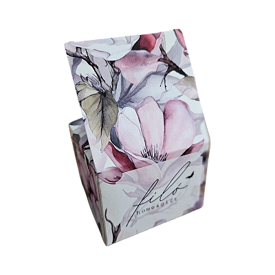 10un. Caixa 01 Vela Pote Patê - Flores de Primavera