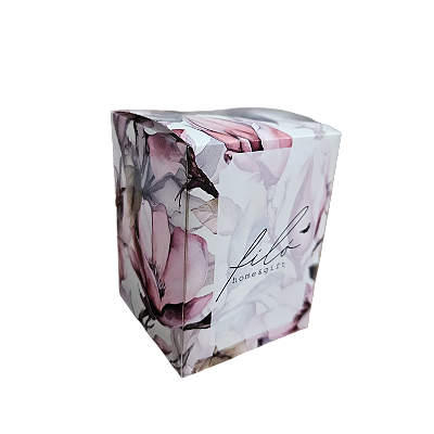 10un. Caixa Vela Whisky - Flores de Primavera