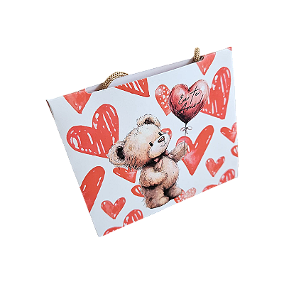 10un. Mini Sacola - Heart Ted