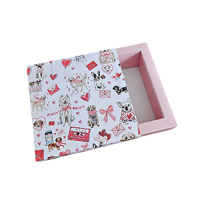 10un. Caixa Borda 09 doces Gaveta - Love Pet
