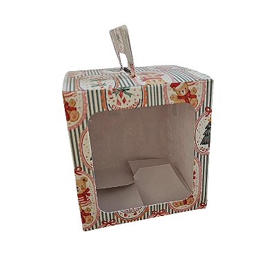 10un. Caixa Panetone PQ Maleta - Funny Christmas