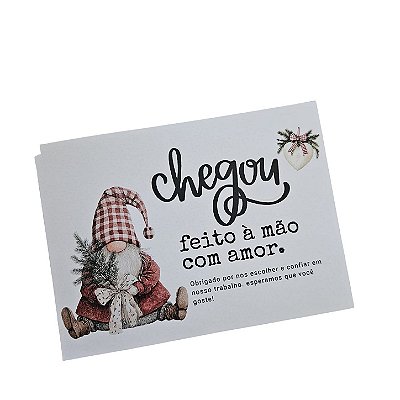 20un. Cartão de Agradecimento - Bear Christmas