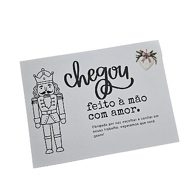 20un. Cartão de Agradecimento - Pinhas e Peônias