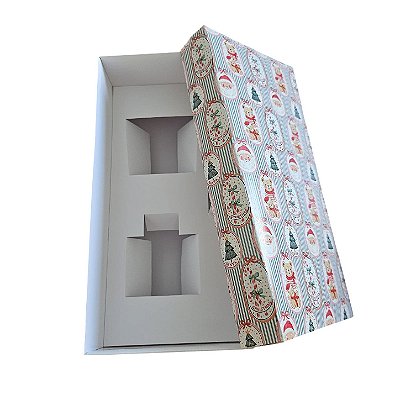 Caixa encaixe para 1 vela pote patê e 1 difusor de 100 - Funny Christmas