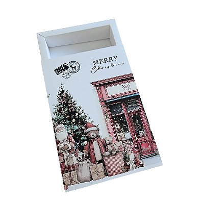 10un. Caixa Borda 24 doces Gaveta - Bear Christmas
