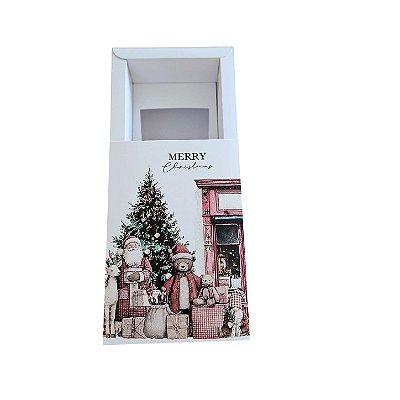 Caixa Borda para 1 Velas Whisky 7x9 - Bear Christmas