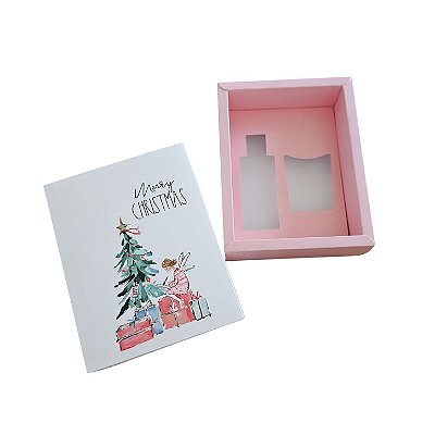 Caixa Borda para 1 mini home spray 60ml+ 1 vela 70gr - Anjo Rosa