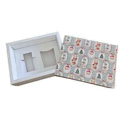10 Caixa Borda para 1 vela de 70 e um difusor de 60ml - Funny Christmas