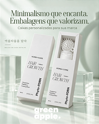 20 CAIXAS - HAIR GROWTH GLOW - PERSONALIZADA