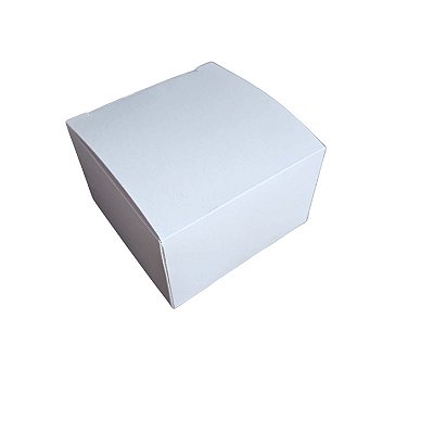 10un. Caixa MIni com berço 6,5x6,5x4cm - Branco