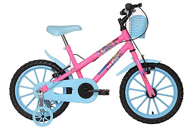 Bicicleta Vellares Super Girl Aro 16 Rosa Neon