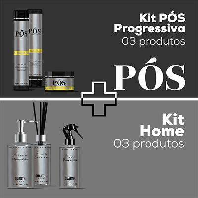 Combo Kit Pós Progressiva + Kit Home - 06 produtos