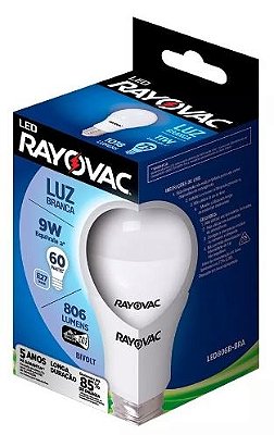Lâmpada Rayovac LED 9W Bulbo
