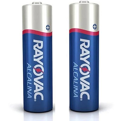 Pilha Alcalina Rayovac AAA (Palito) - 1 Cartela com 2 Pilhas
