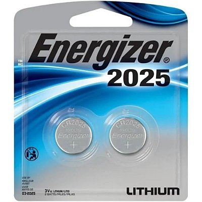 Pilha Lítio Energizer CR2025 - 2 Pilhas