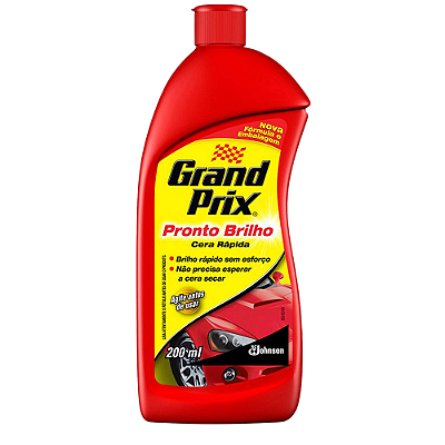 Cera Líquida Automotiva Grand Prix Pronto Brilho 200ml