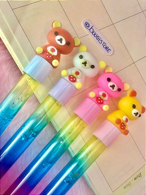 Importado Usa - Caneta Kawaii gel divertida fofa Hambúrguer com ursinho -  unidade