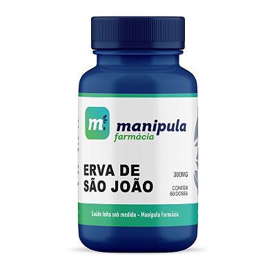 Erva De São João / Hypericum 300mg 60 Cápsulas – Suporte Natural Contra a Ansiedade e a Insônia