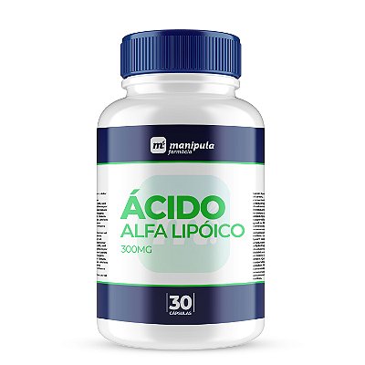ACIDO ALFA LIPOICO 300mg 30CPS – Combate Radicais Livres e Previne o Envelhecimento