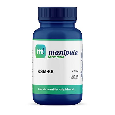 KSM-66 300mg 30cps - Melhora resistência, Aumenta libido, alivia o estresse