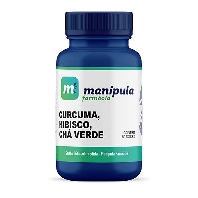 CURCUMA, HIBISCO, CHÁ VERDE 60 DOSES