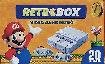 Retrobox com 22 Mil Jogos de Play 1,N64,Super Nintendo,Mega Drive,Atari ..e 2 controles.