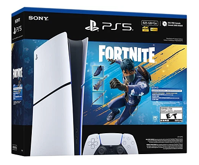 PS5 Slim Digital Novo 825gb Bundle Fornite