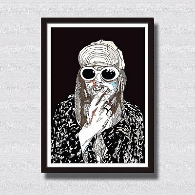 Print Decorativo - Quadro Kurt Cobain (Nirvana)