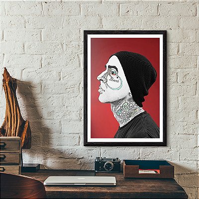 Print Decorativo - Quadro Travis Barker (Blink-182)