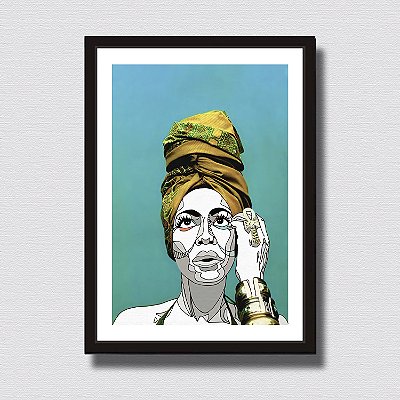 Quadro Decorativo Erykah Badu