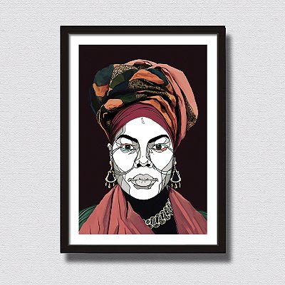Print Decorativo - Quadro Queen Latifah
