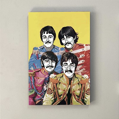 Quadro The Beatles | Painel de Madeira