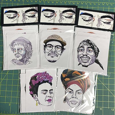 Pack com 5 Adesivos - 2025
