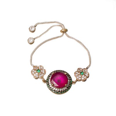 Pulseira de Prata Vermelha Joia Turca