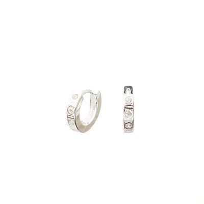 Brinco Argola Prata Infantil 10mm