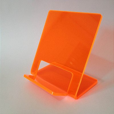 Expositor de celular  laranja fluorescente - 10 peças