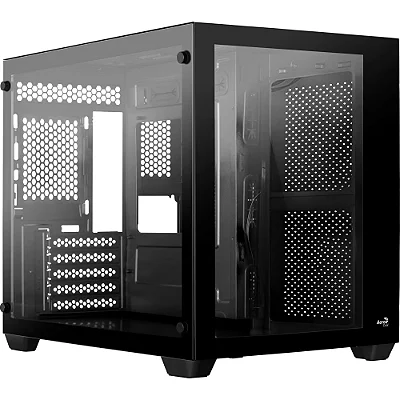 Gabinete Gamer Aerocool Dryft Preto Lateral Vidro Sem fans