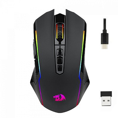 Mouse Gamer Redragon Ranger Lite 8000DPI Sem fio