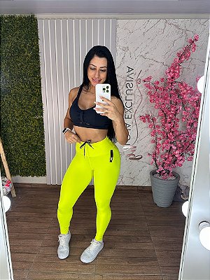 Legging Empina -  Amarelo Neon