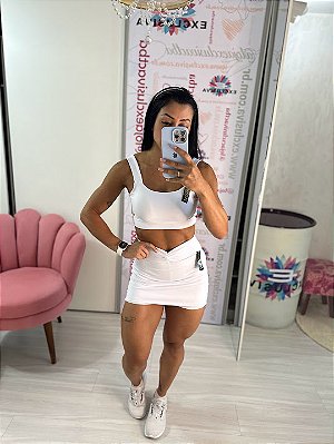 Shorts Saia Empina - Branco