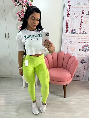 Legging Tradicional Glossy - Verde Lima