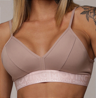 Top Milano Nude - Elastico Rosa