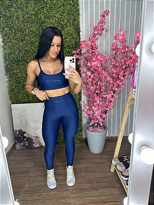 Legging Tradicional Viva Fit Azul Marinho - Veste M