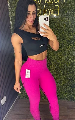 Legging Tradicional Jacquard Pink - M/G - 38 a 42/44