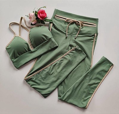 Conjunto Semi Empina Verde Jade -Tamanho único (38 a 42+)